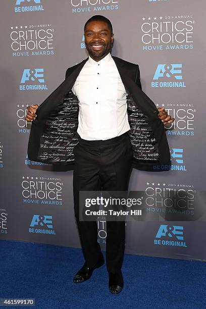 Actor David Oyelowo attends The 20th Annual Critics' Choice Movie Awards at Hollywood Palladium on January 15, 2015 in Los Angeles, California.
