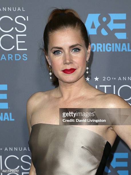 Actress Amy Adams attends the 20th Annual Critics' Choice Movie Awards at the Palladium on January 15, 2015 in Los Angeles, California.