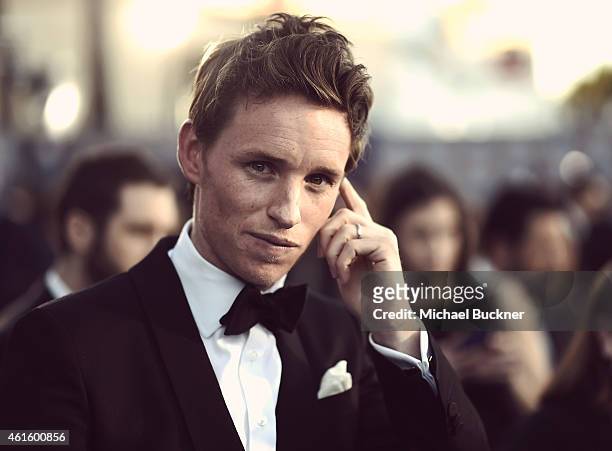 Actor Eddie Redmayne attends the 20th Annual Critics' Choice Movie Awards at the Hollywood Palladium on January 15, 2015 in Los Angeles, California.