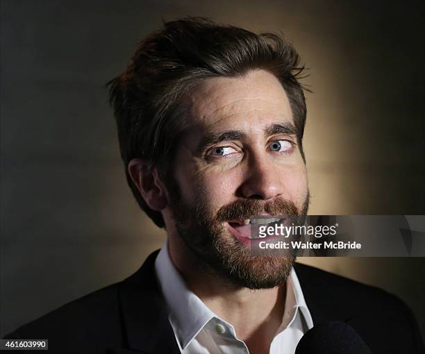 Jake Gyllenhaal attends the Broadway Opening Night Performance Curtain Call for The Manhattan Theatre Club's production of 'Constellations' at the...