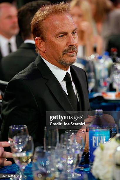 Honoree Kevin Costner attends the 20th annual Critics' Choice Movie Awards at the Hollywood Palladium on January 15, 2015 in Los Angeles, California.