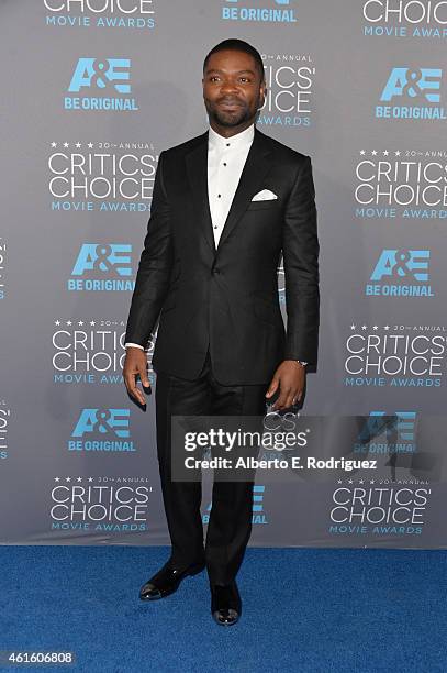 Actor David Oyelowo attends the 20th annual Critics' Choice Movie Awards at the Hollywood Palladium on January 15, 2015 in Los Angeles, California.