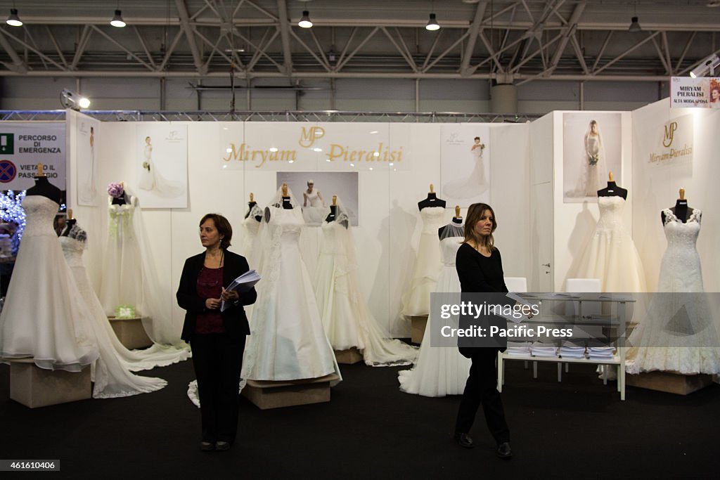 The annual edition of "Roma Sposa 2015", wherein many...