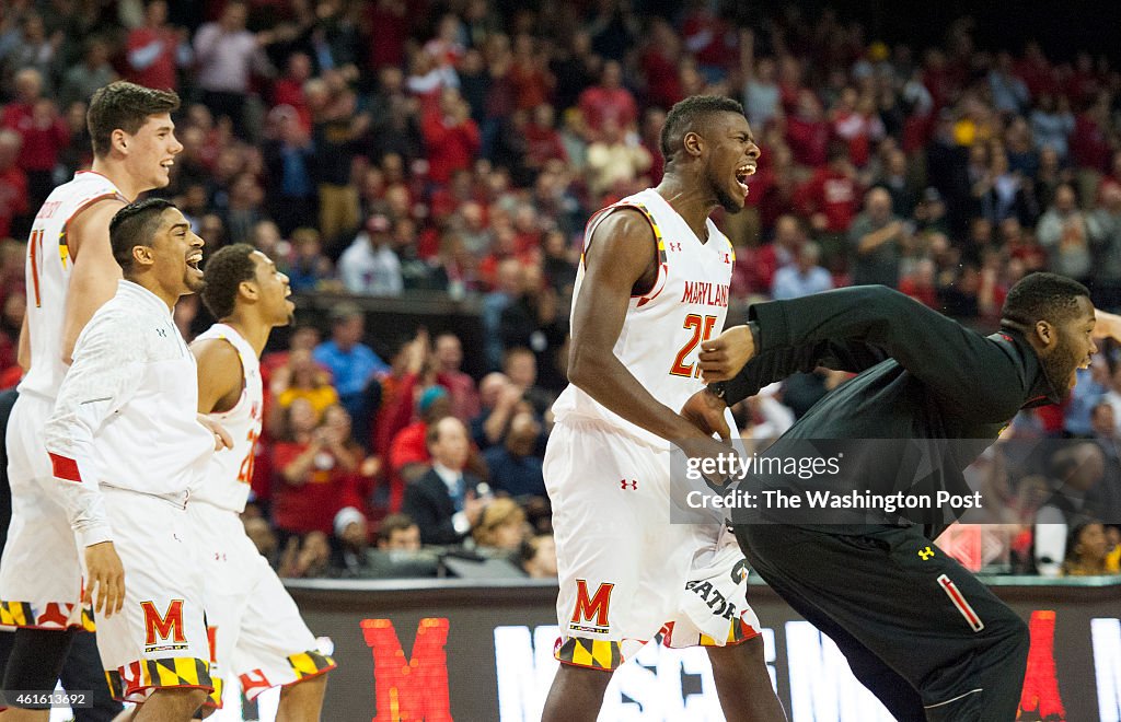 Maryland Terrapins vs. Rutgers Scarlet Knights in men's basketball in College Park, MD.