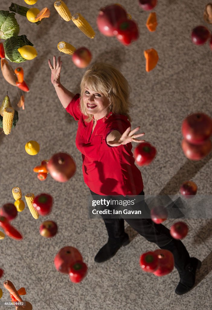 Joanna Lumley Unveils M&S's 'Eat The Rainbow' Installation