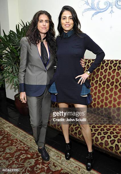 Writer/director Francesca Gregorini and guest attend the W Magazine celebration of The "Best Performances" Portfolio and The Golden Globes with...