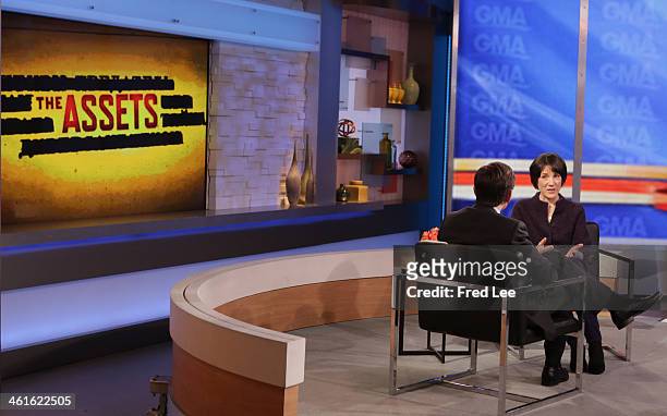 Harriet Walter of "The Assets" is a guest on "Good Morning America," 1/9/14, airing on the Walt Disney Television via Getty Images Television...