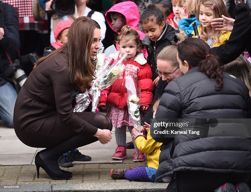 The Duchess Of Cambridge Visits The Fostering Network