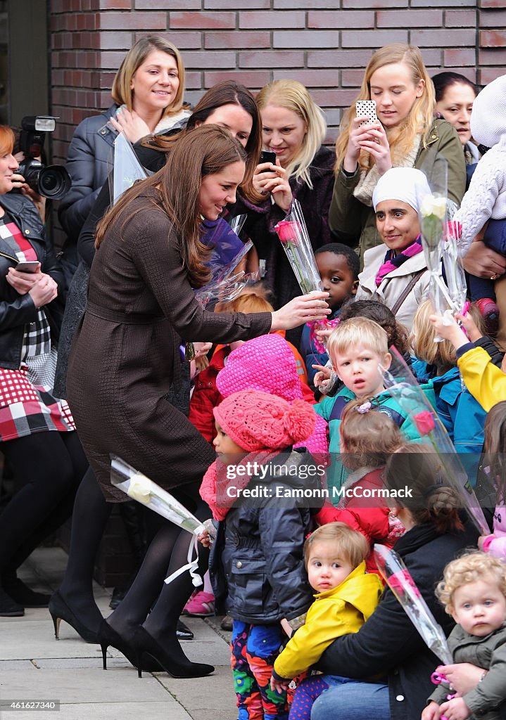 The Duchess Of Cambridge Visits The Fostering Network