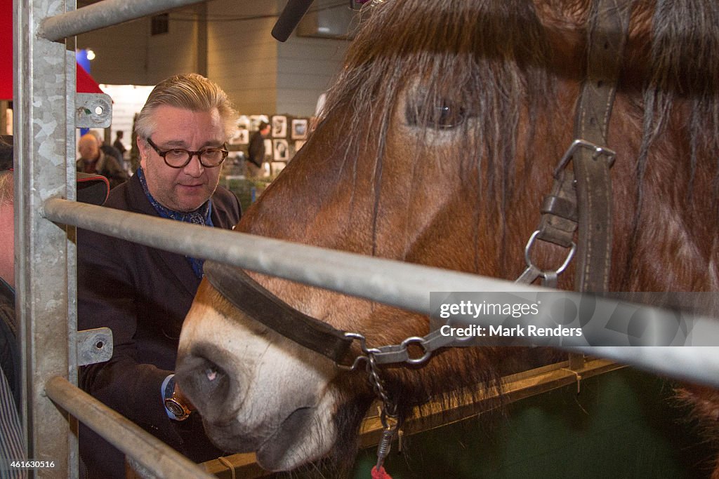 Prince Laurent Of Belgium Visits Agriflanders In Gent