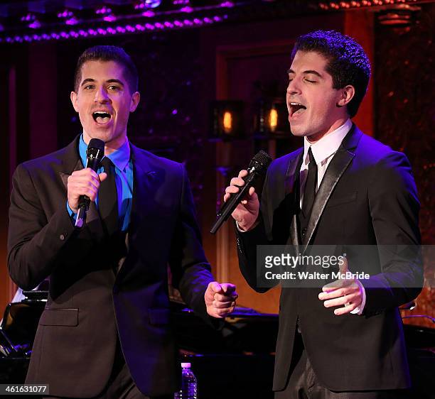 Will Nunziata and Anthony Nunziata Perform "Broadway, Our Way" at 54 Below on January 9, 2014 in New York City.