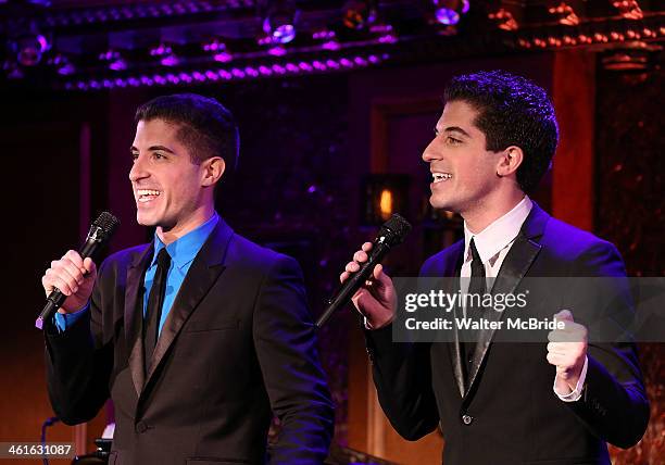 Will Nunziata and Anthony Nunziata Perform "Broadway, Our Way" at 54 Below on January 9, 2014 in New York City.