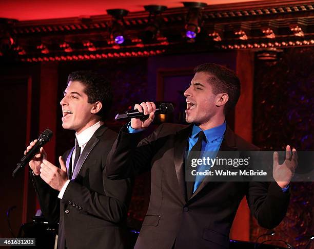 Anthony Nunziata and Will Nunziata Perform "Broadway, Our Way" at 54 Below on January 9, 2014 in New York City.