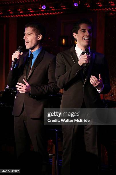 Will Nunziata and Anthony Nunziata Perform "Broadway, Our Way" at 54 Below on January 9, 2014 in New York City.