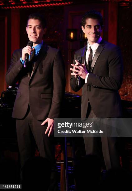 Will Nunziata and Anthony Nunziata Perform "Broadway, Our Way" at 54 Below on January 9, 2014 in New York City.