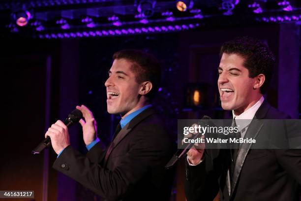 Will Nunziata and Anthony Nunziata Perform "Broadway, Our Way" at 54 Below on January 9, 2014 in New York City.