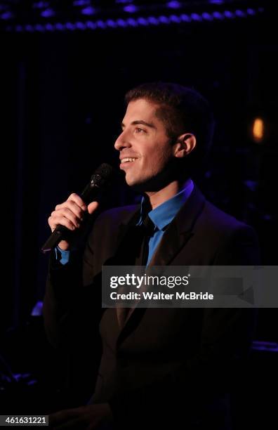 Will Nunziata Performs "Broadway, Our Way" at 54 Below on January 9, 2014 in New York City.