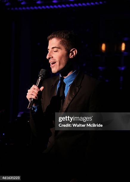 Will Nunziata Performs "Broadway, Our Way" at 54 Below on January 9, 2014 in New York City.