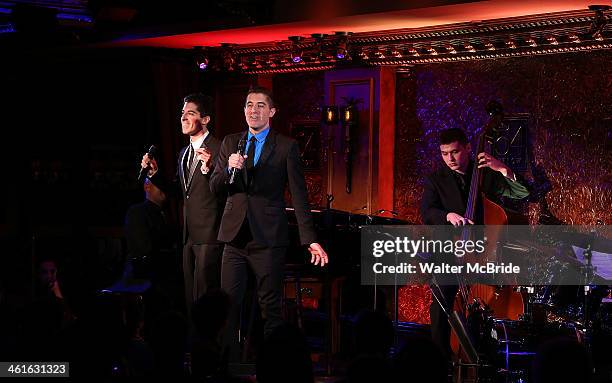 Anthony Nunziata and Will Nunziata Perform "Broadway, Our Way" at 54 Below on January 9, 2014 in New York City.