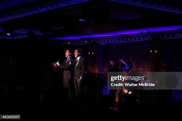 Will Nunziata and Anthony Nunziata Perform "Broadway, Our Way" at 54 Below on January 9, 2014 in New York City.