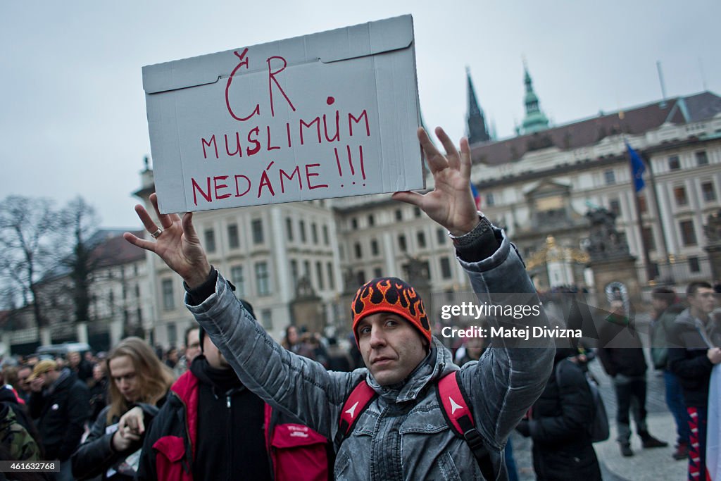 Anti-Islam Protests In Prague