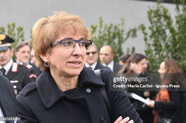 Rita Ghedini president of LegaCoop attends the inauguration of the Coop Granarolo executive building on January 10, 2015 in Bologna, Italy.