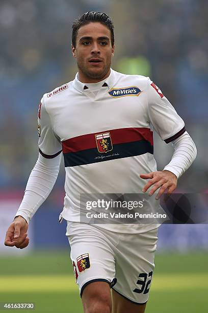 Alessandro Matri of Genoa CFC looks on during the Serie A match between FC Internazionale Milano and Genoa CFC at Stadio Giuseppe Meazza on January...