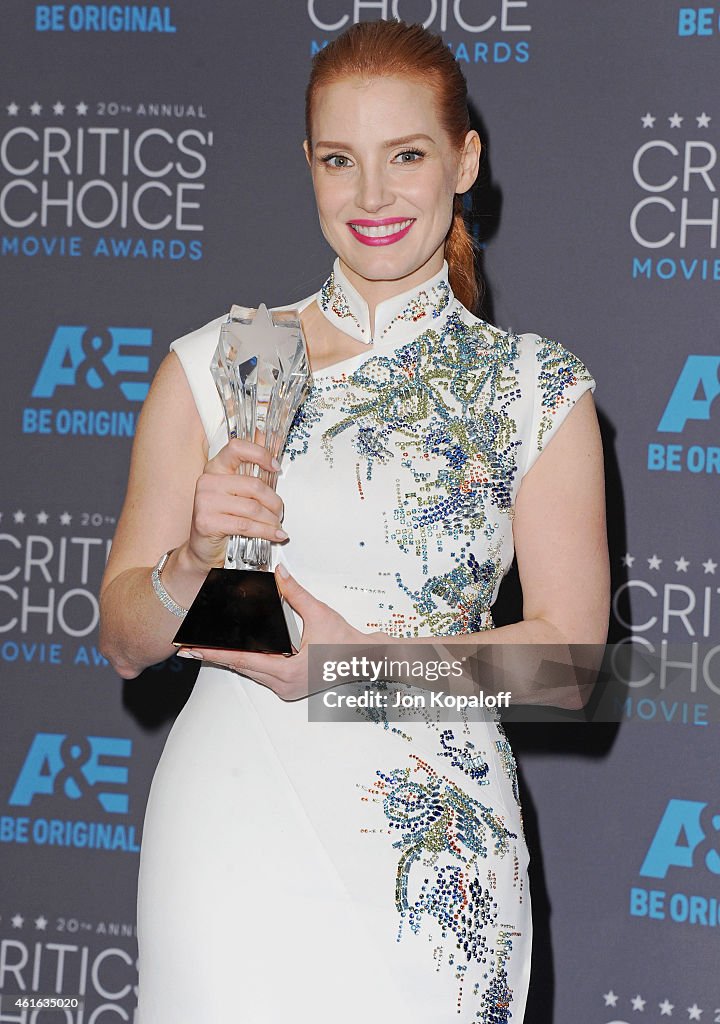 20th Annual Critics' Choice Movie Awards - Press Room