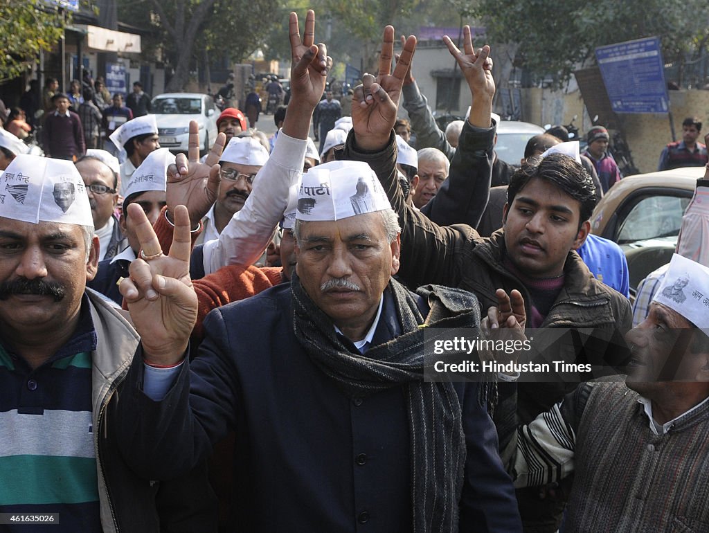 Candidates File Nomination Papers For Delhi Assembly Elections