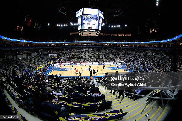 General view of Ulker Sports Arena during the Euroleague Basketball Top 16 Date 3 game between - Turkish Airlines Euroleague Top 16 at Ulker Sports...