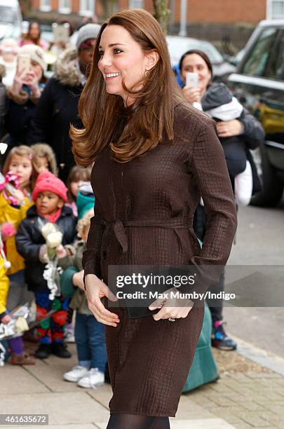 Catherine, Duchess of Cambridge attends an event hosted by The Fostering Network to celebrate the work of foster carers in providing support to...