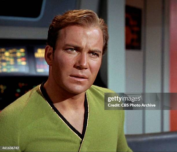 Star Trek the Original Series Season 2 Episode 15 " The Trouble With Tribbles " Pictured: William Shatner as Captain James T. Kirk. Original Air...