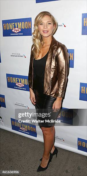 Vanessa Ray attends the Broadway Opening Night Performance of 'Honeymoon in Vegas' at the Nederlander Theatre on January 15, 2014 in New York City.