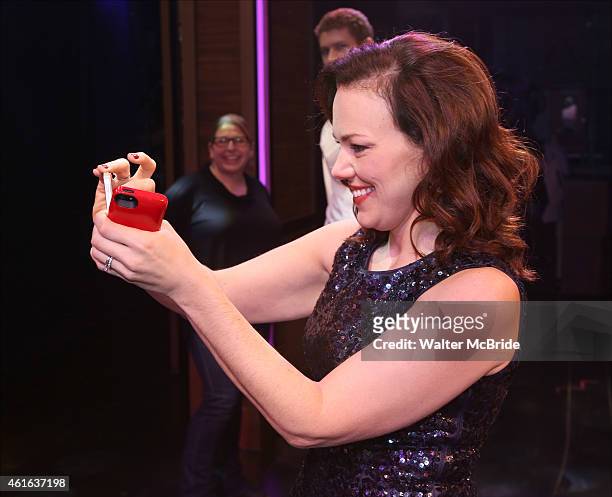 Georgia Stitt attends the Broadway Opening Night Performance Gypsy Robe Ceremony honoring Katie Webber for 'Honeymoon in Vegas' at the Nederlander...