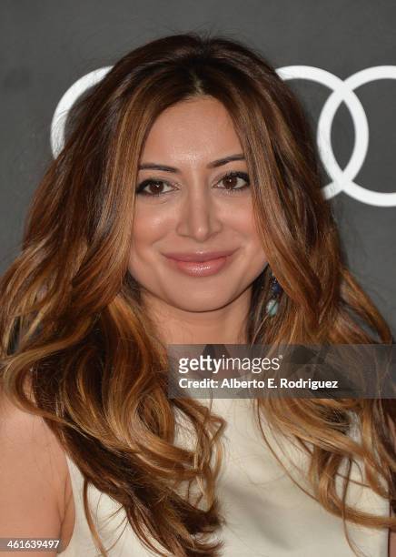 Actress Noureen DeWulf arrives to Audi Celebrates Golden Globes Weekend at Cecconi's Restaurant on January 9, 2014 in Los Angeles, California.