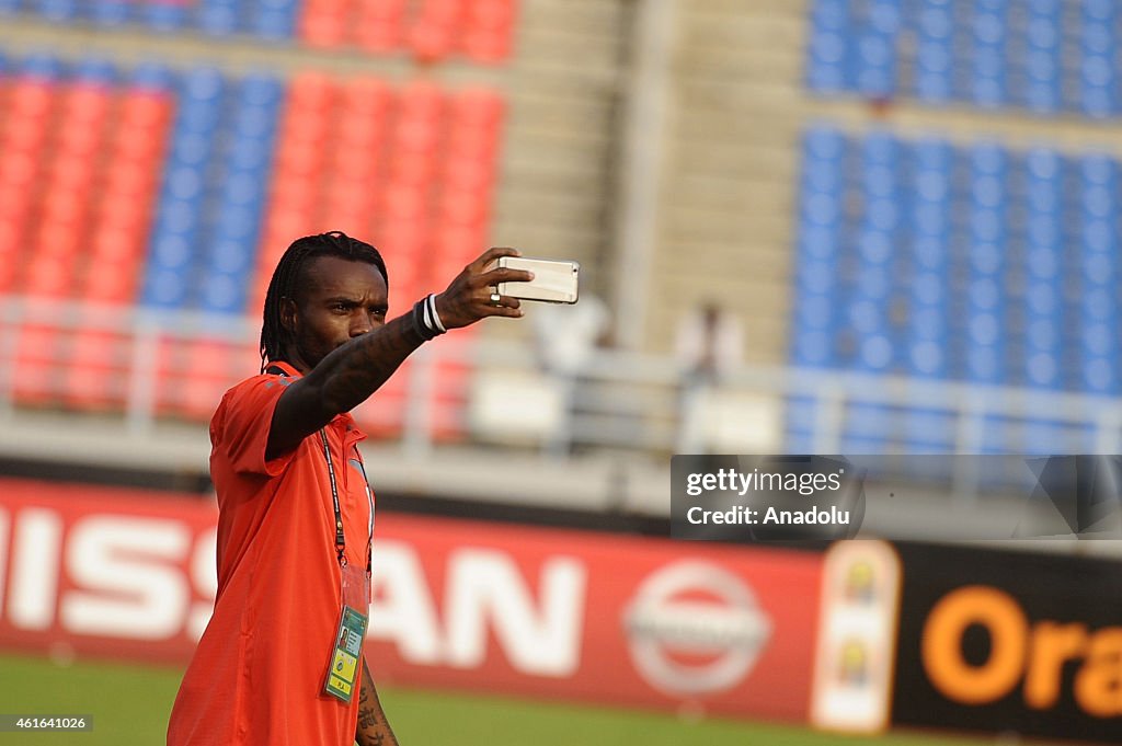 Training of Equatorial Guinea ahead of match