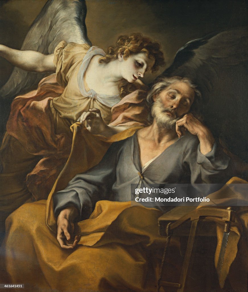 The dream of Saint Joseph, by Stefano Maria Legnani also known as Legnanino, 1708, 18th Century, oil on canvas