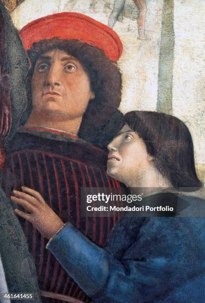 Paintings for the Camera degli Sposi, also known as Camera Picta, by Andrea Mantegna, 1465 - 1474, 15th Century, fresco and dry tempera. Italy,...