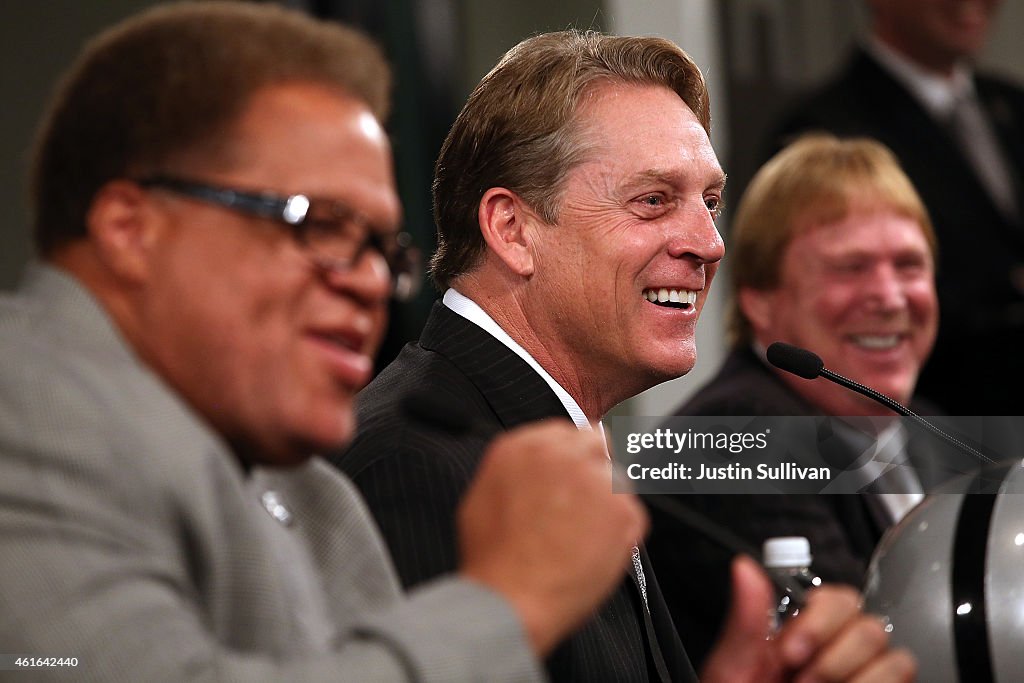 Oakland Raiders Introduce Jack Del Rio