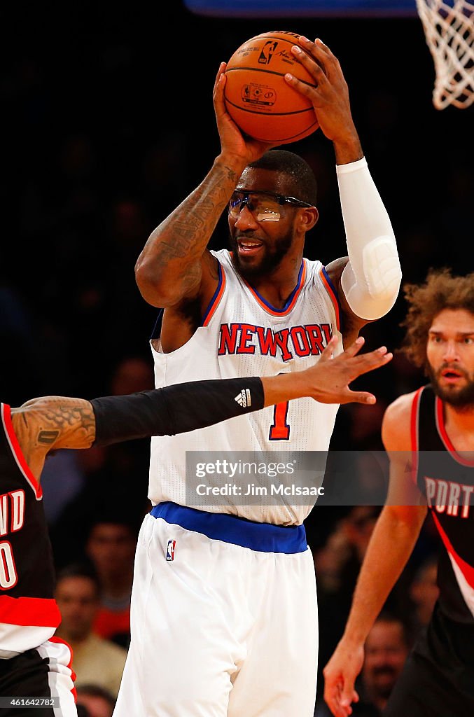 Portland Trail Blazers v New York Knicks