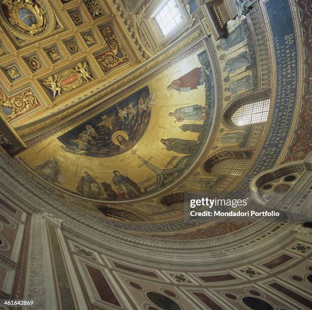 Basilica of Saint Giovanni in Laterano a Roma, by Francesco Castelli detto Borromini, Domenico Fontana, Alessandro Galilei, 1580 - 1599, 16th...