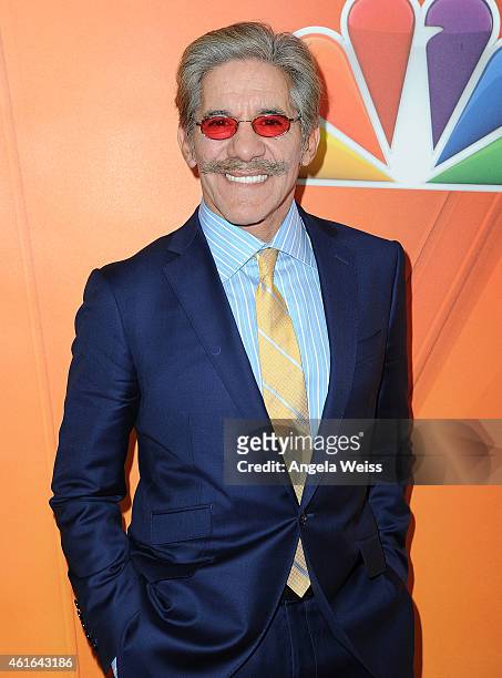 Geraldo Rivera arrives at NBCUniversal's 2015 Winter TCA Tour - Day 2 at The Langham Huntington Hotel and Spa on January 16, 2015 in Pasadena,...