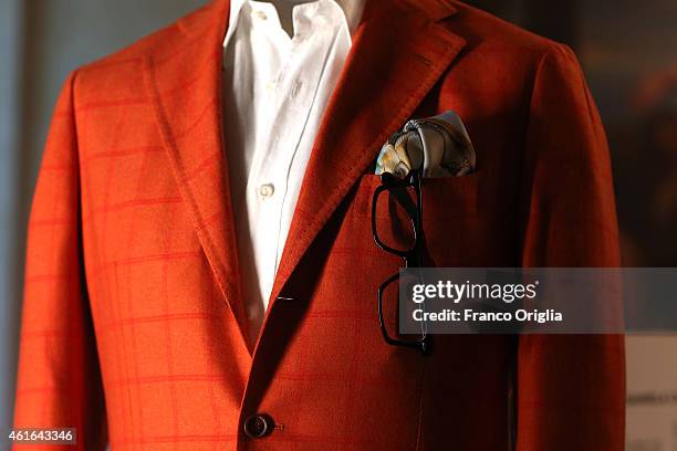 Dress by Italian costume designer Daniela Ciancio worn by Tony Servillo in the movie 'The Great Beauty' by Paolo Sorrentino is shown during the 'I...