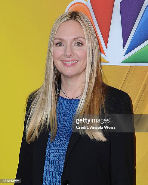 Actress Hope Davis arrives at NBCUniversal's 2015 Winter TCA Tour - Day 2 at The Langham Huntington Hotel and Spa on January 16, 2015 in Pasadena,...