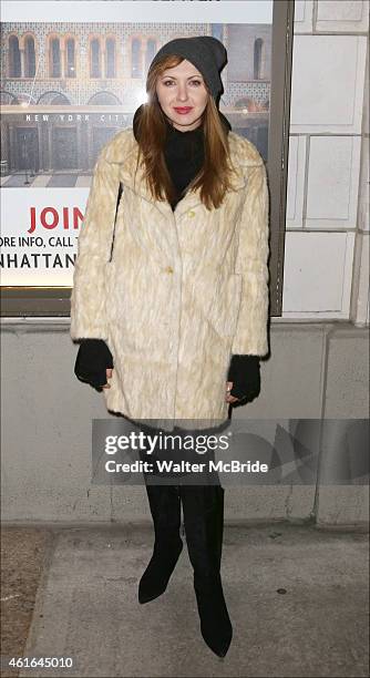 Nina Arianda attends the Broadway Opening Night Performance of The Manhattan Theatre Club's production of 'Constellations' at the Samuel J. Friedman...