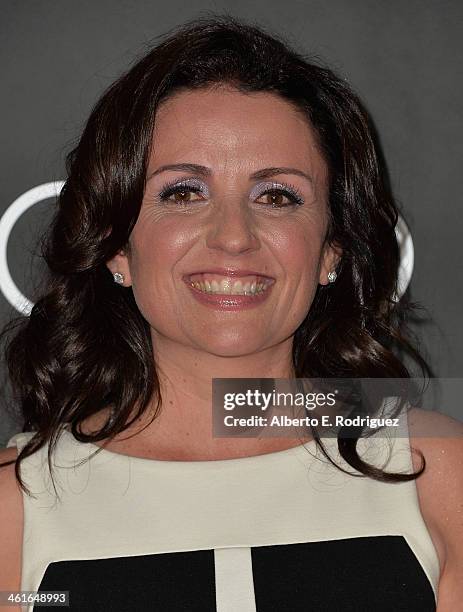 Actress Jenni Pulos arrives to Audi Celebrates Golden Globes Weekend at Cecconi's Restaurant on January 9, 2014 in Los Angeles, California.