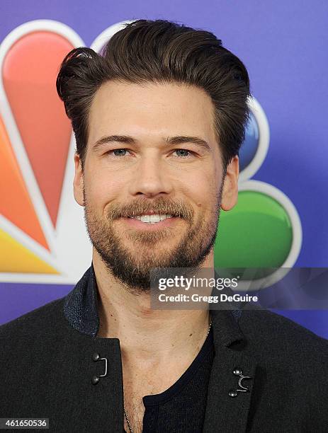 Actor Nick Zano arrives at day 2 of the NBCUniversal 2015 Press Tour at The Langham Huntington Hotel and Spa on January 16, 2015 in Pasadena,...