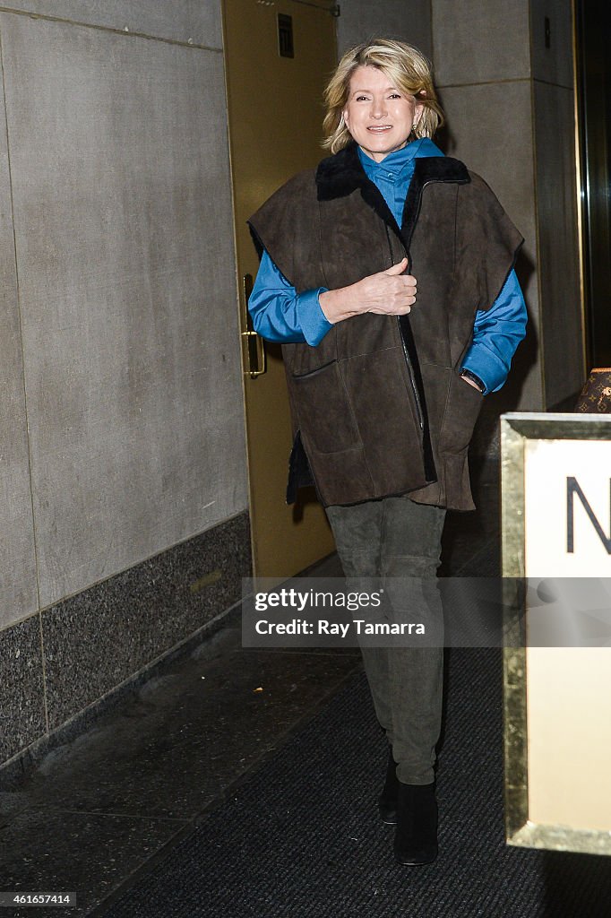 Celebrity Sightings In New York City - January 16, 2015