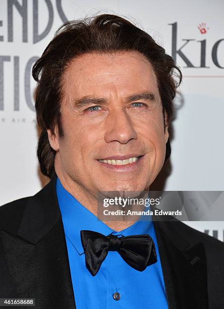 Actor John Travolta arrives at the 12th Annual "Living Legends Of Aviation" Awards at The Beverly Hilton Hotel on January 16, 2015 in Beverly Hills,...