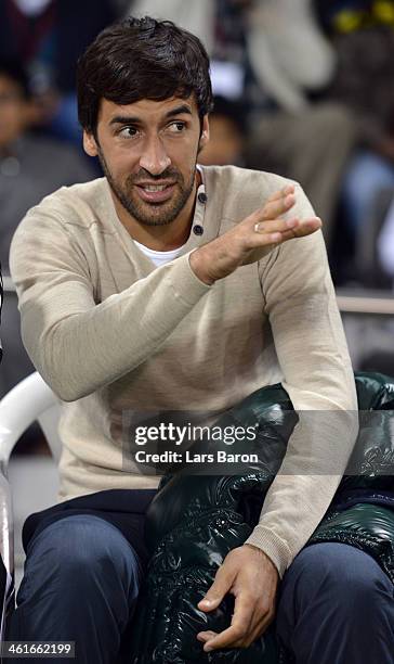 Raul Gonzalez is seen during a friendly match between Bayern Muenchen and Al-Merikh SC et Al Saad stadium on January 9, 2014 in Doha, Qatar.